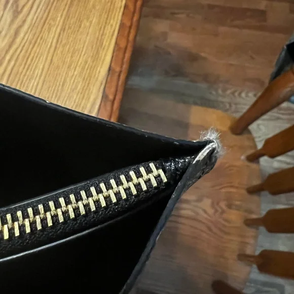 Coach Brown and Black Monogram Tote - Picture 4 of 7